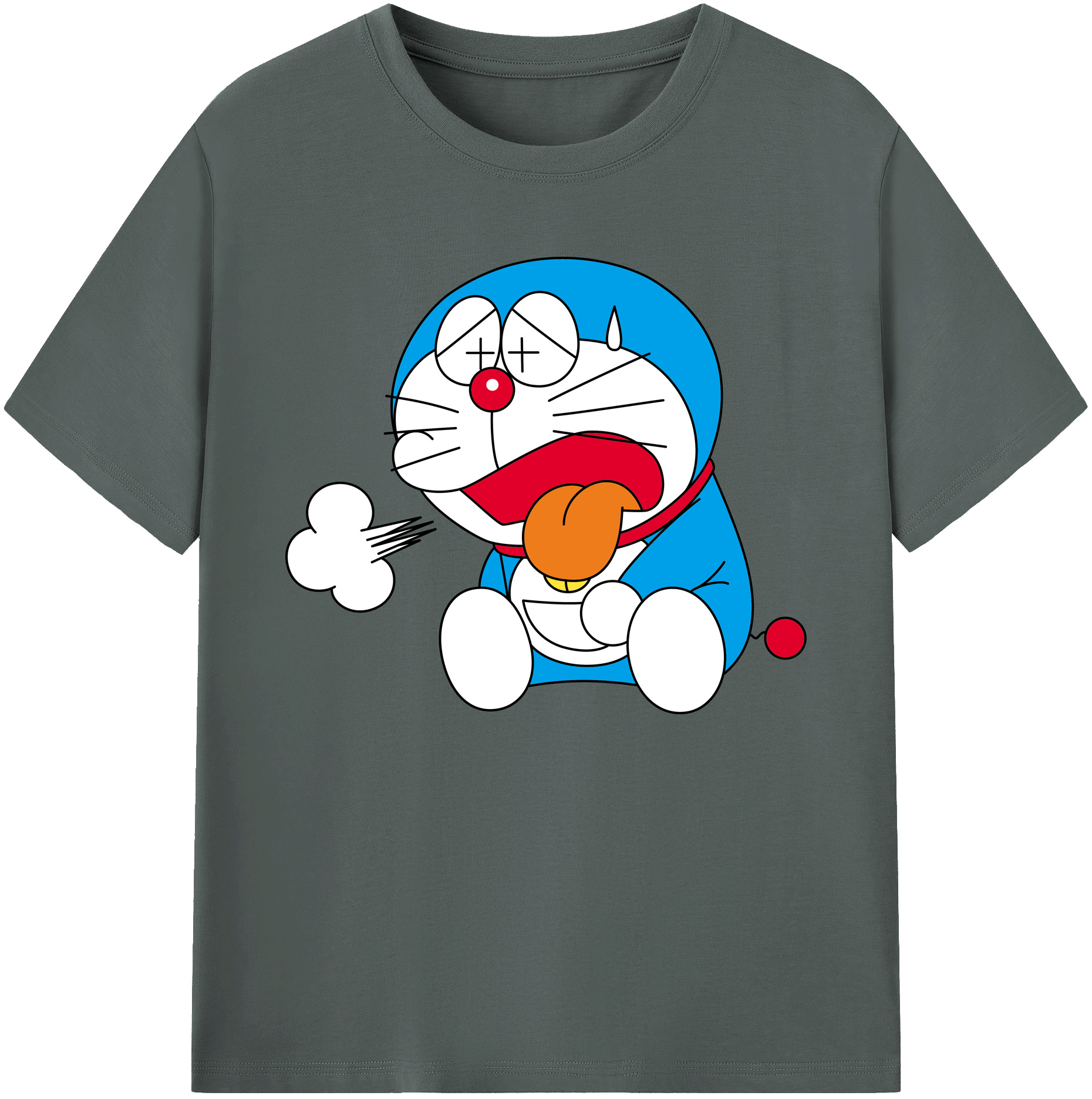 （画像用） ドラえもん Doraemon 綿100％ メンズ半袖Tシャツ｜肌触りやわらか＆通気性